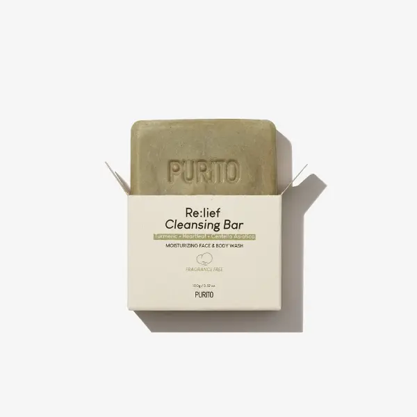 

Purito Re:lief Cleansing Bar кубик для стирки с успокаивающим эффектом, 100 г
