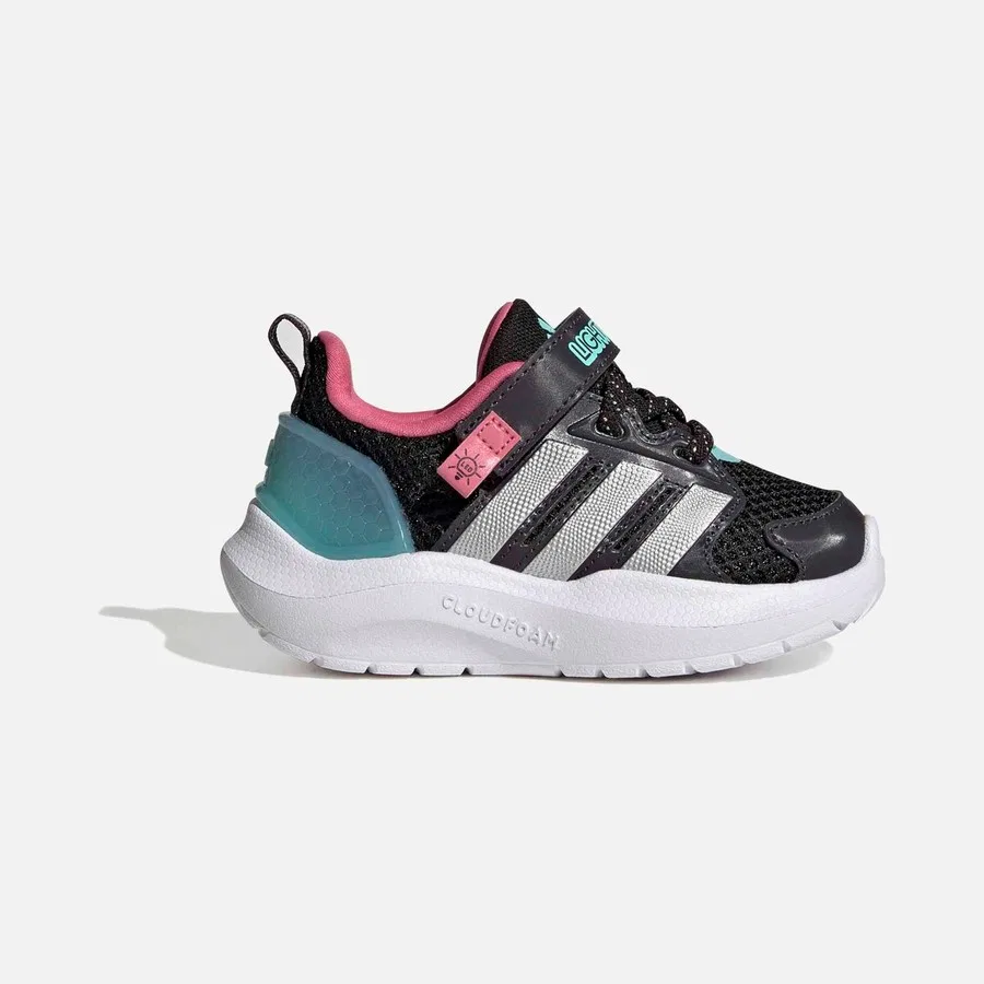Детские спортивные кроссовки с моделью Lightorama Rnr El I adidas, Черный