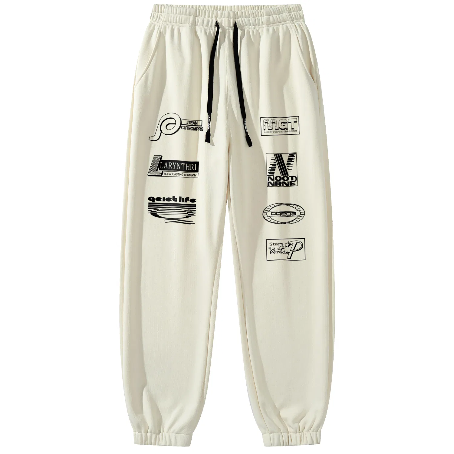 Детские брюки повседневные утепленные с манжетами Disney, Beige Yellow