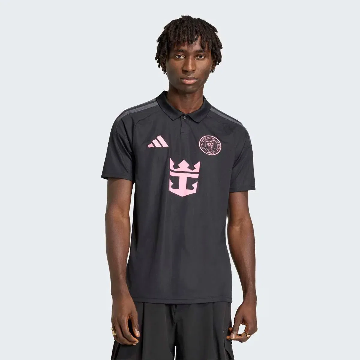 Мужская футболка с длинным рукавом adidas, Negro / Rosa