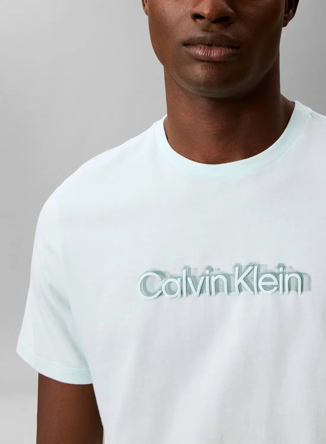 Футболка с принтом Graphic Calvin Klein, серый — фото 4