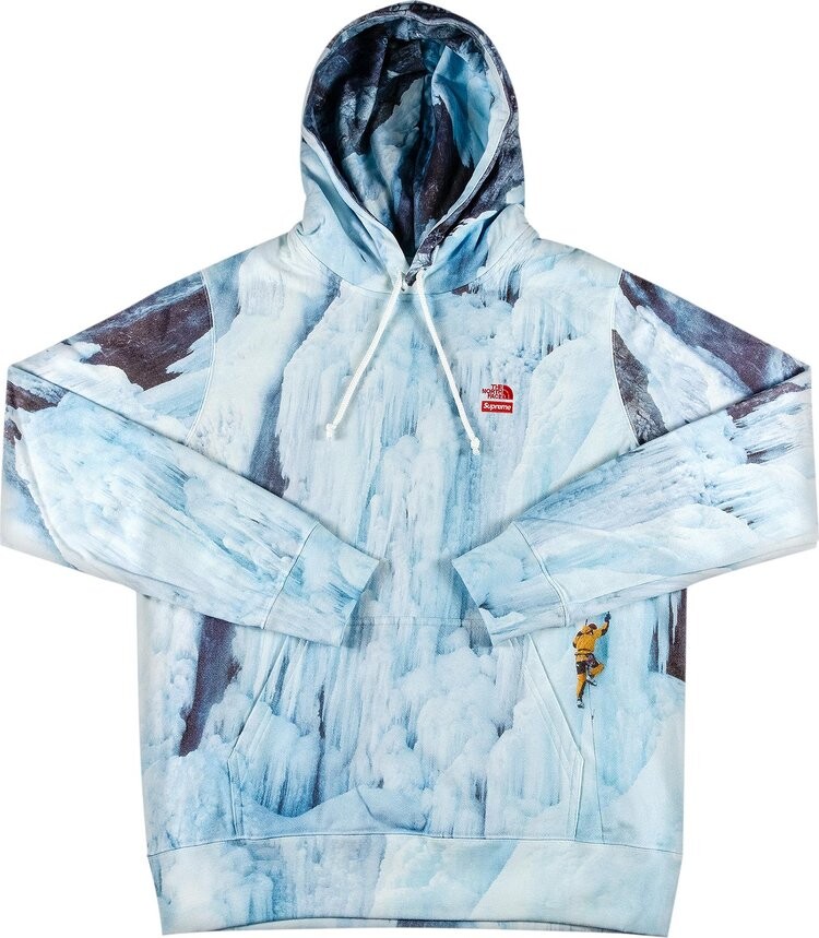 

Толстовка Supreme x The North Face Ice Climb Hooded Sweatshirt 'Multicolor', синий