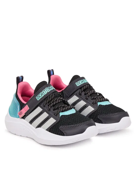 Кроссовки Lightorama Runner Shoes Children Adidas, черный — фото 2