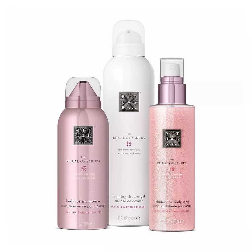 Набор для ухода за телом Rituals The Ritual of Sakura Bestselling, 3 предмета