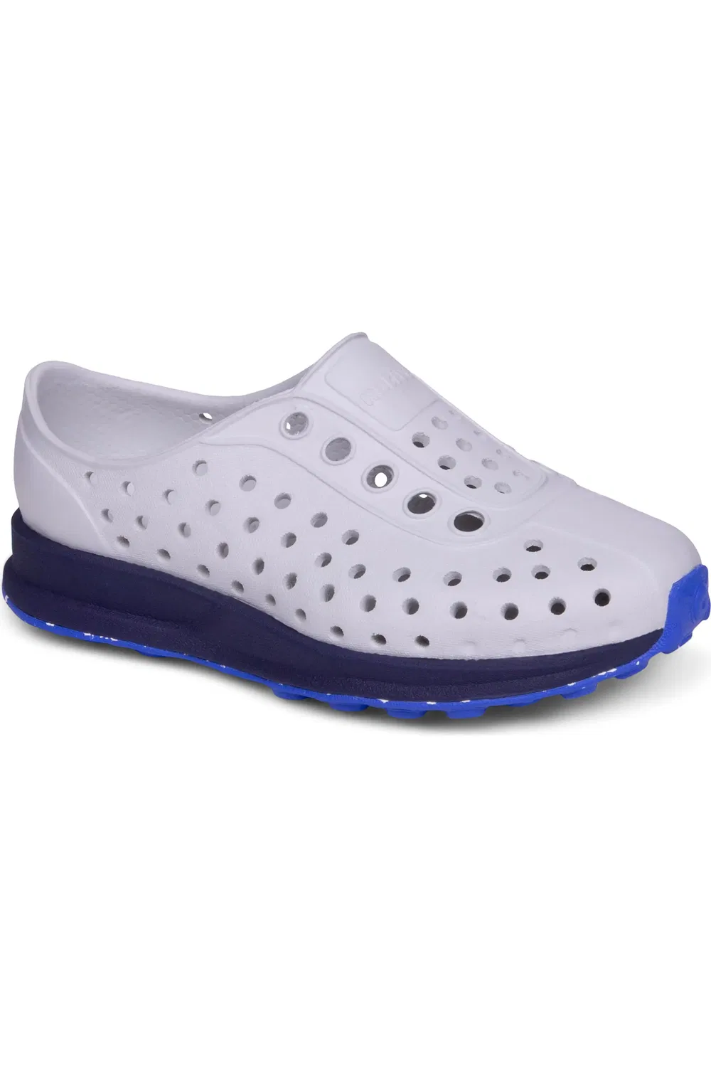 Детские кроссовки slip-on с перфорированным верхом Robbie Sugarlite Native Shoes, белый/синий/темно-синий
