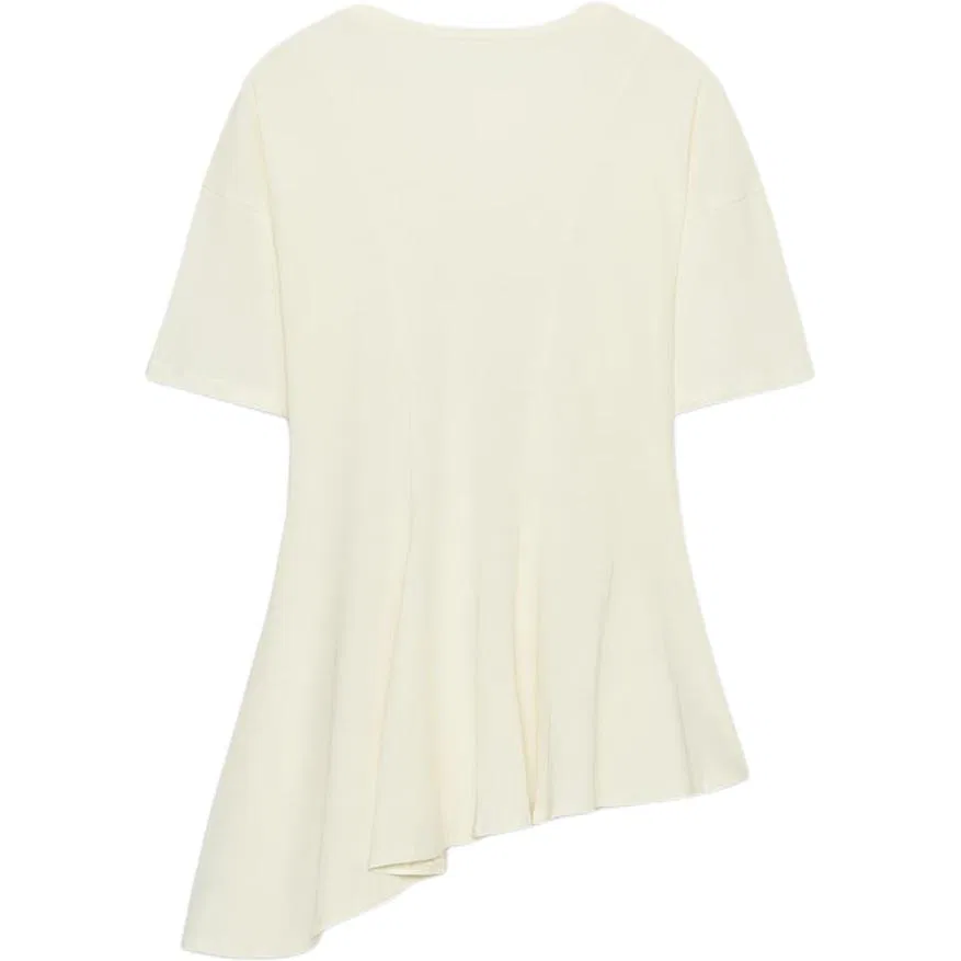 Женская футболка с круглым вырезом Cream ZARA, Cream — фото 3