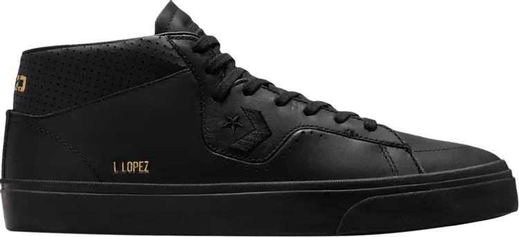 

Кеды Converse Louie Lopez Pro Mid Mono Leather - Triple Black, черный