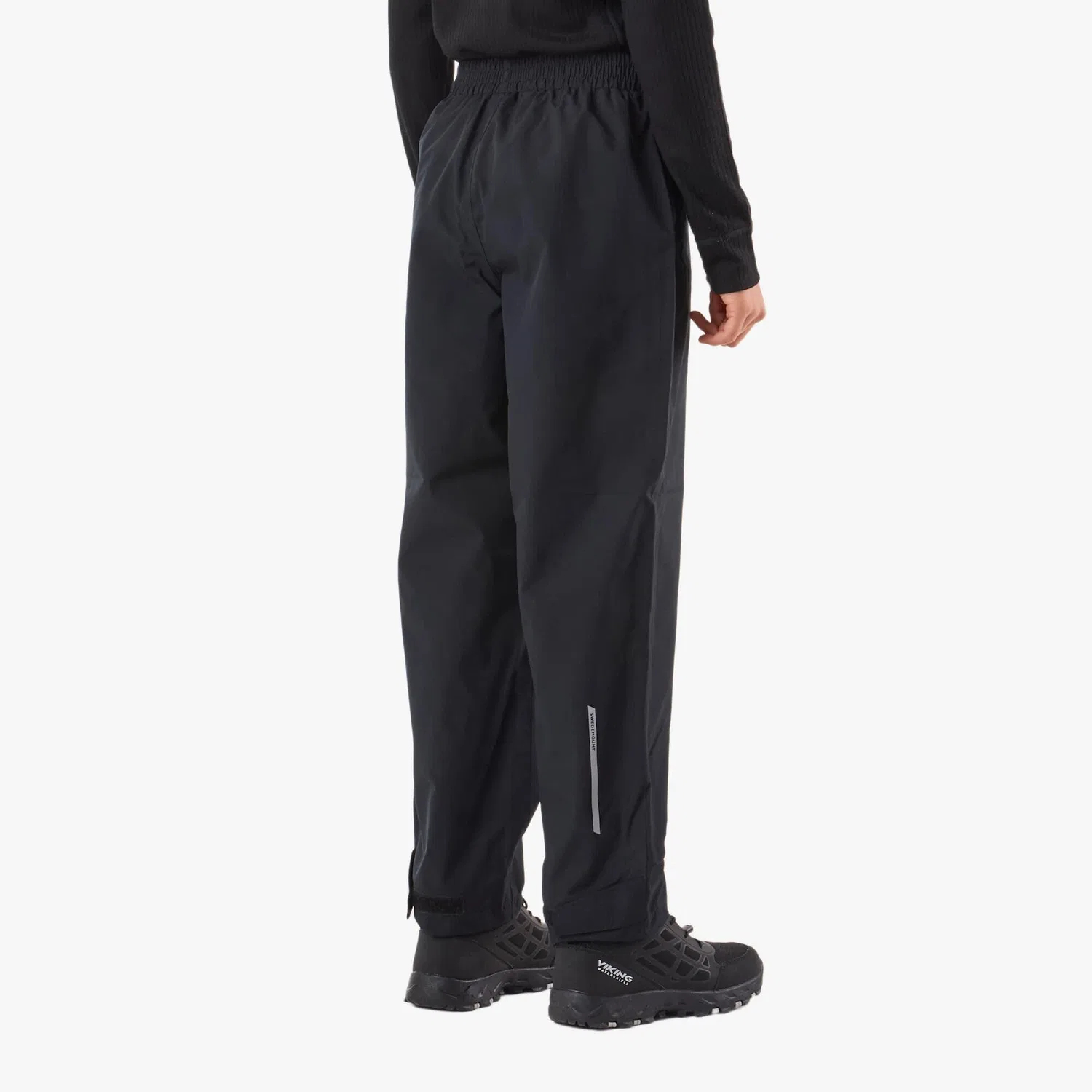 Детские дождевые штаны с водозащитой Rain Pants JR Swedemount, Schwarz — фото 2