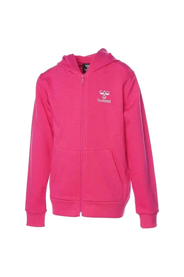 Детское худи с длинным рукавом на молнии Felisias Hummel, Pink — фото 2