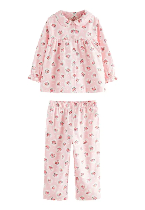 Пижама флоральный, Regular fit - cath kidston button through floral set, Next, pink, розовый — фото 4