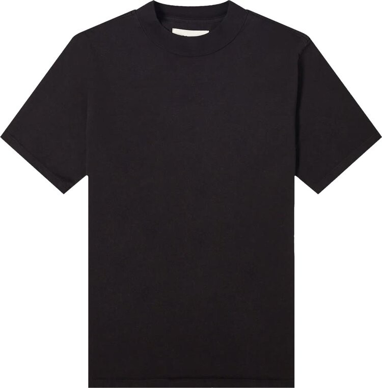 

Футболка Les Tien Mock Neck Tee 'Jet Black', черный