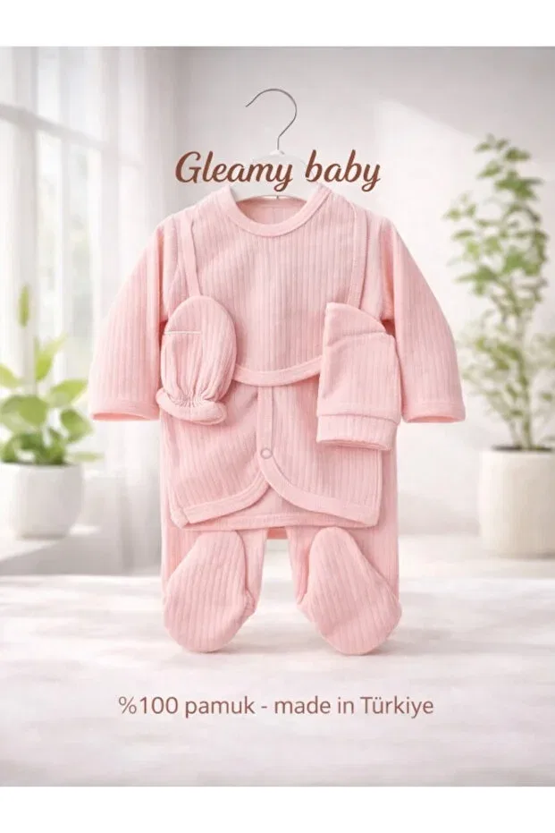 Детский комплект для новорожденных хлопковый Gleamy, Pink