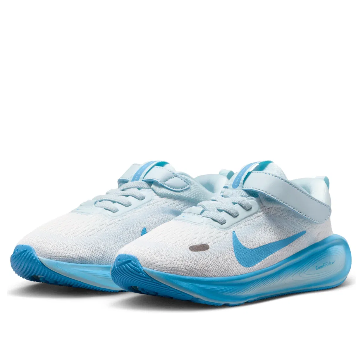 Детские кроссовки с сетчатым верхом Stellar Ride 'Summit White Glacier Blue Football Blue' Nike, Summit White/Glacier Blue/Football Blue — фото 4