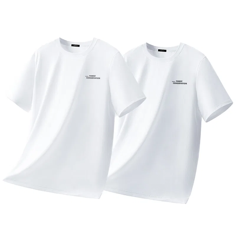 Футболка детская хлопковая MINISO, Цвет White+White (MB Protective Forest Chest Logo)