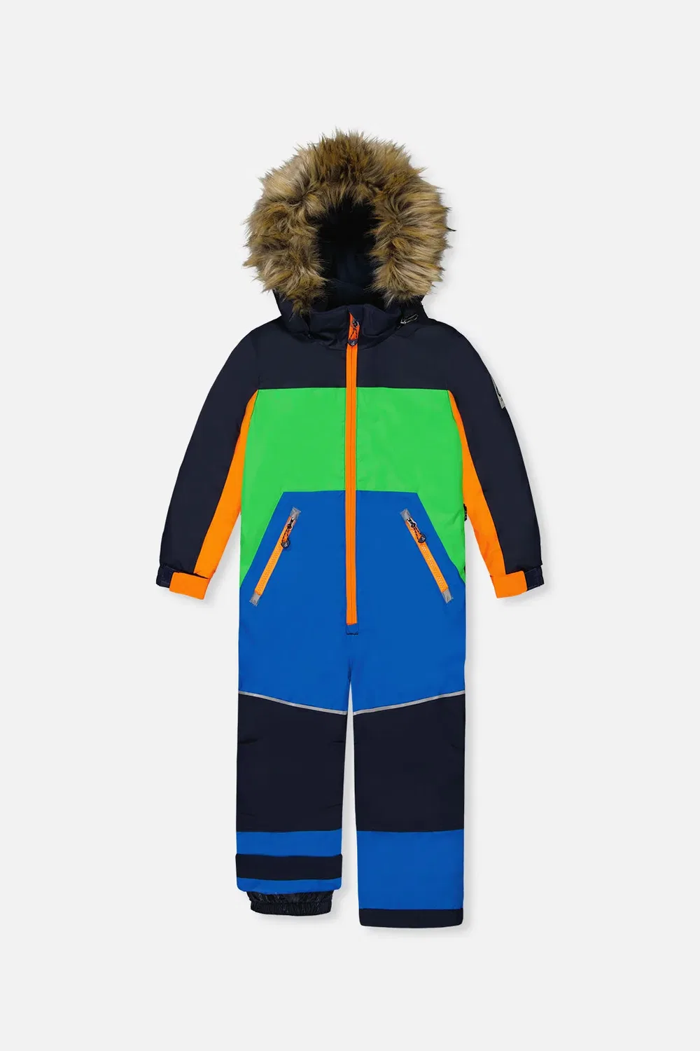 Детский комбинезон для мальчиков утепленный Discover Deux par Deux, Blue Green and Orange