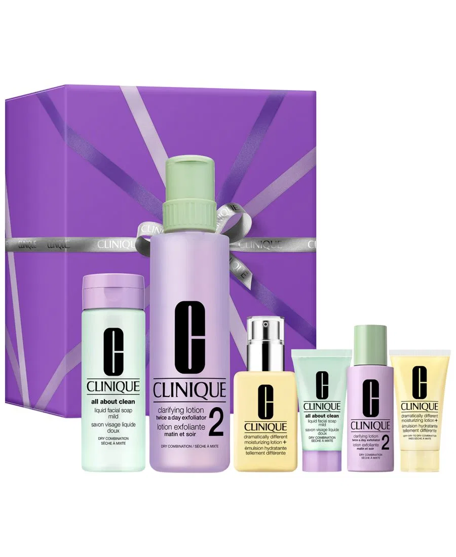 Набор средств для ухода за кожей Clinique Great Skin Everywhere, 6 предметов, для сухой кожи