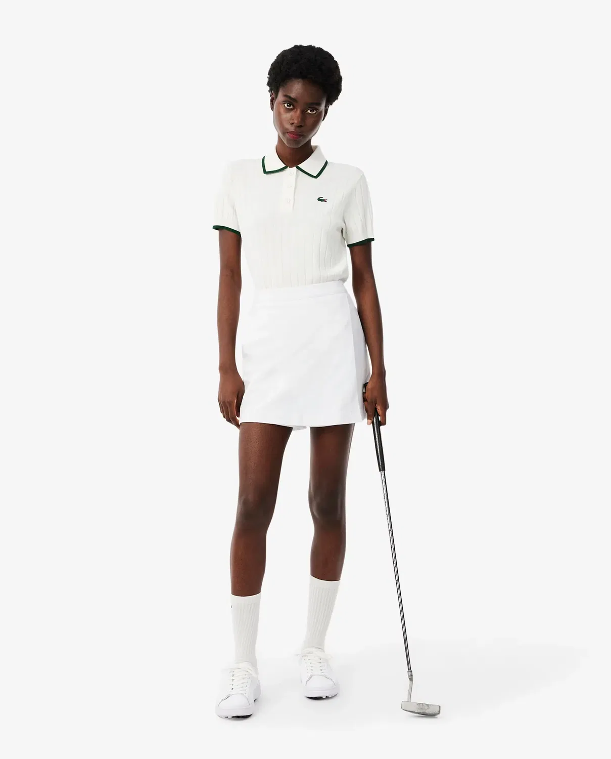 Юбка-шорты Lacoste Blanco для гольфа, с технологией Ultra Dry — фото 4
