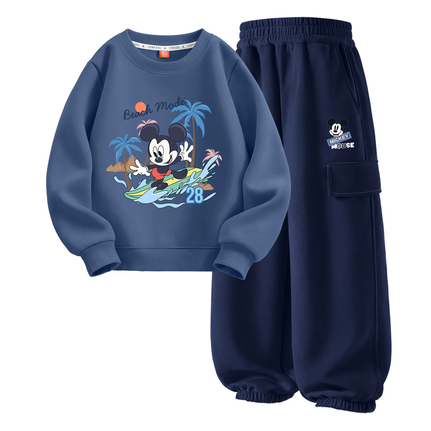 Детский спортивный комплект с круглым вырезом Happy K Disney, Hello Navy Blue+Happy K Navy Blue — фото 4