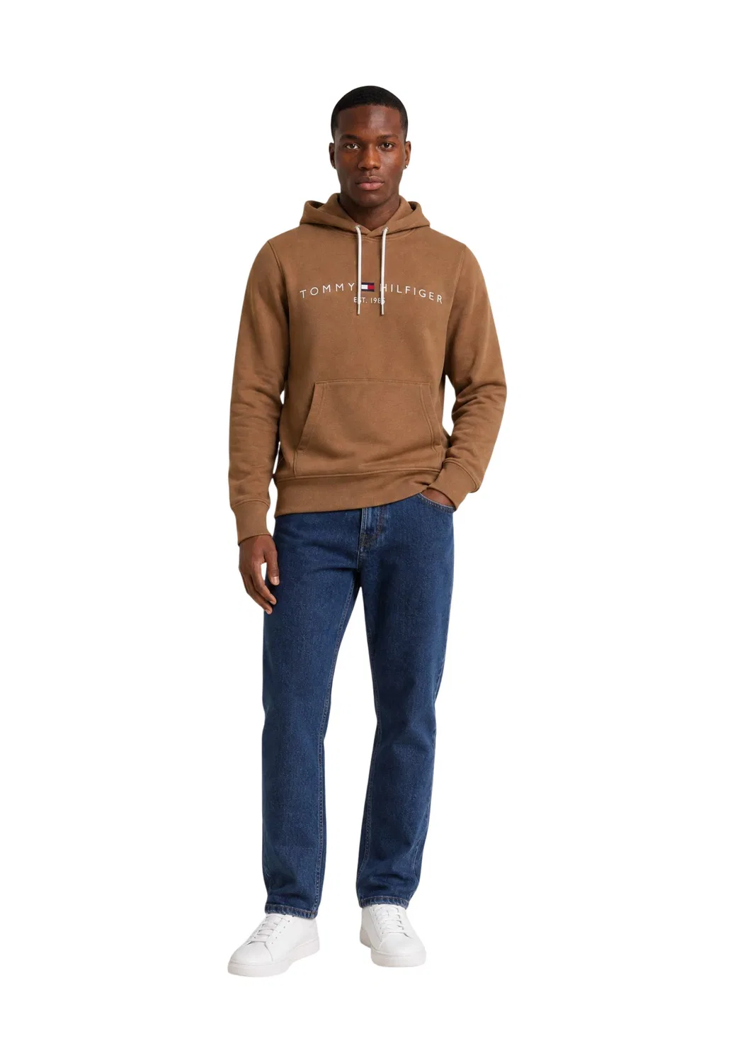Мужской свитшот с принтом TOMMY LOGO Tommy Hilfiger, Brown — фото 3