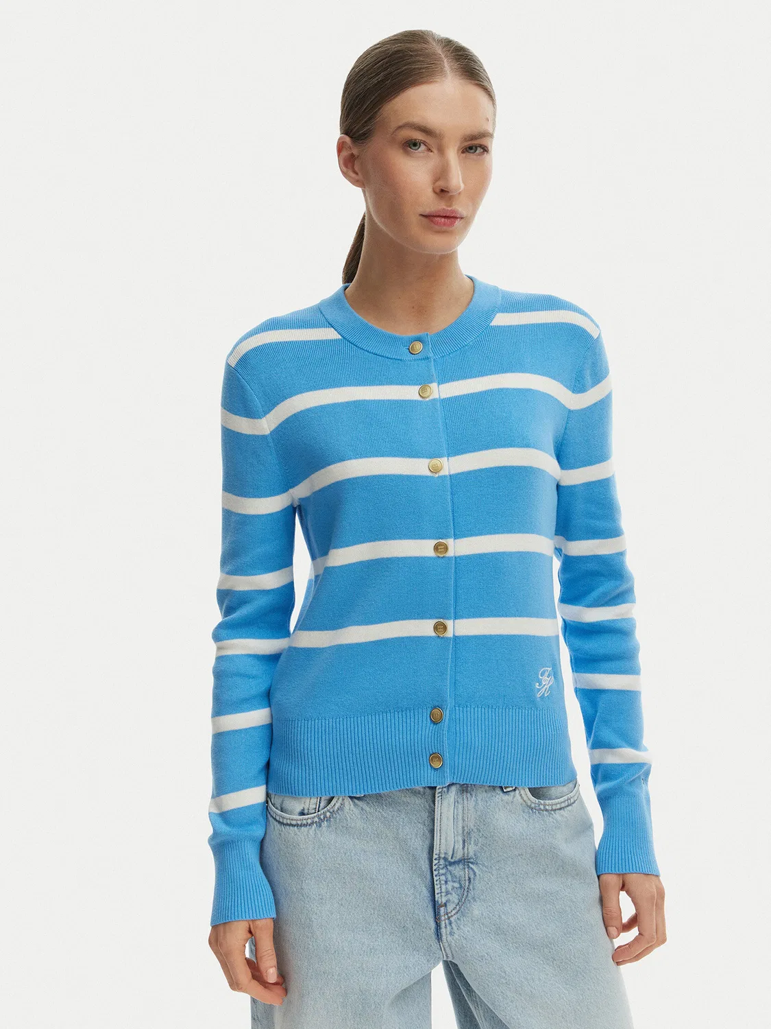 Женский кардиган стандартного кроя Tommy Hilfiger, синий