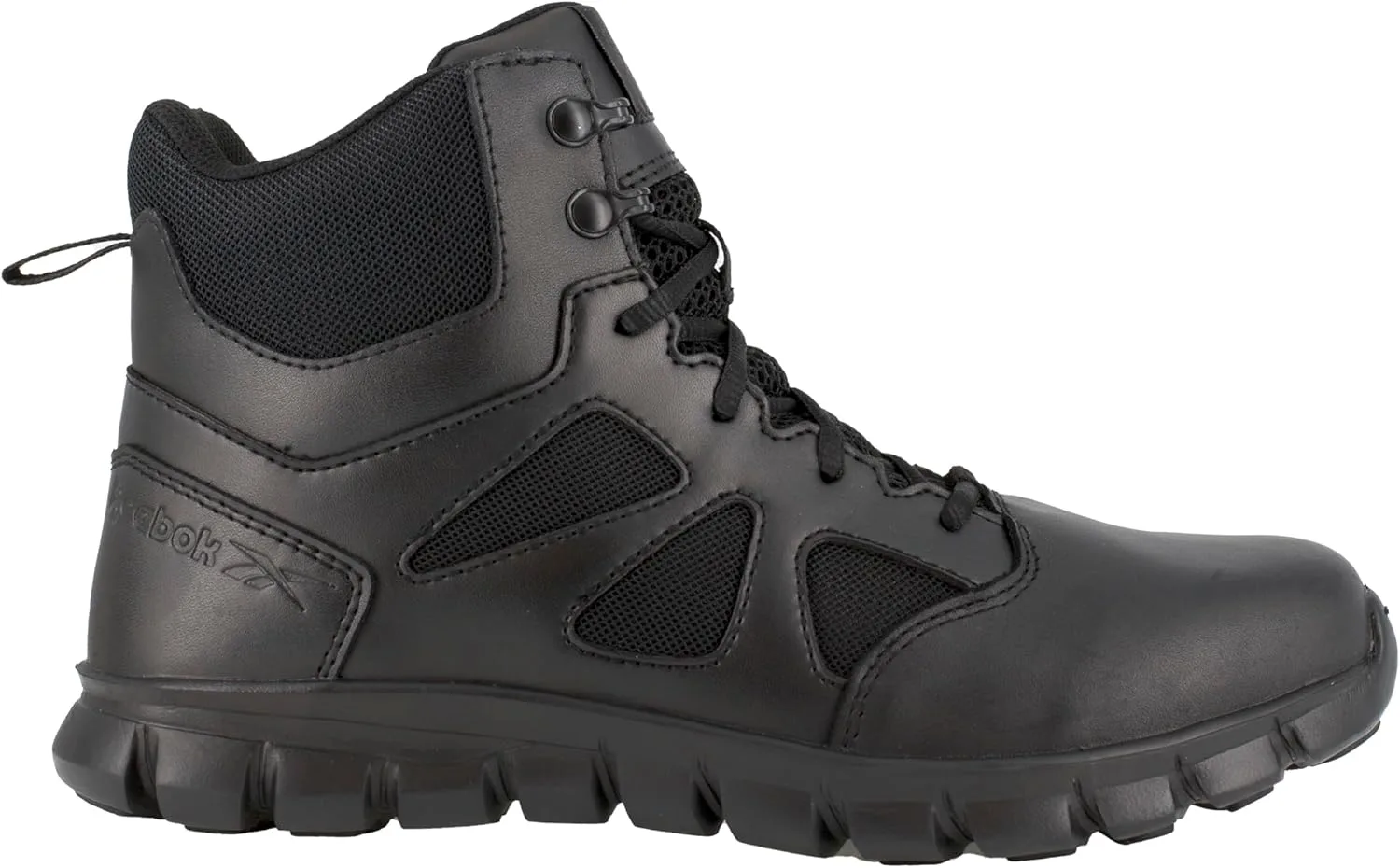 Мужские тактические ботинки Reebok RB8605 Sublite Cushion высотой 6 дюймов (15 см) с мягкими носками и основной частью, черного цвета, в военно-тактическом стиле — фото 2