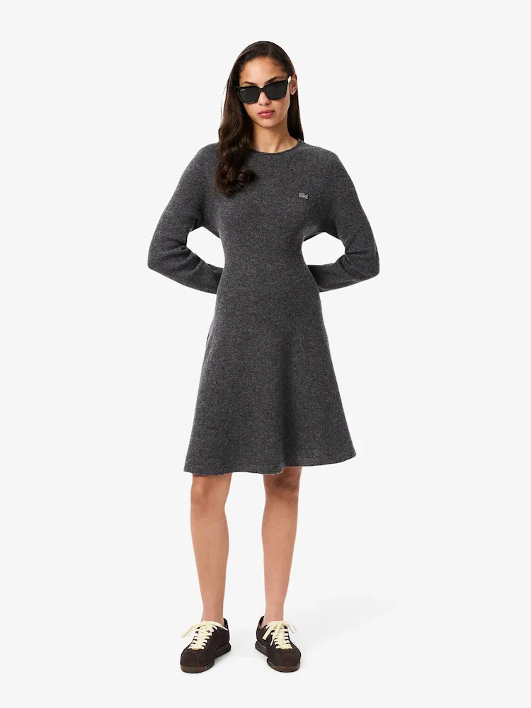 Платье мини LACOSTE Fit-and-Flare, Черное