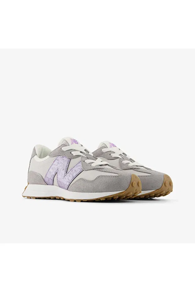 Детские кроссовки для девочек шнурки New Balance, Gray — фото 3