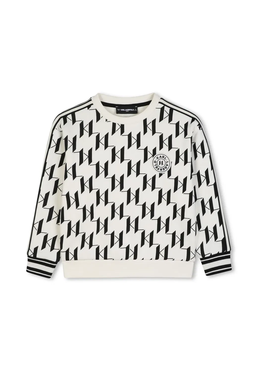 Толстовка Karl Lagerfeld Kids, Beige/Black