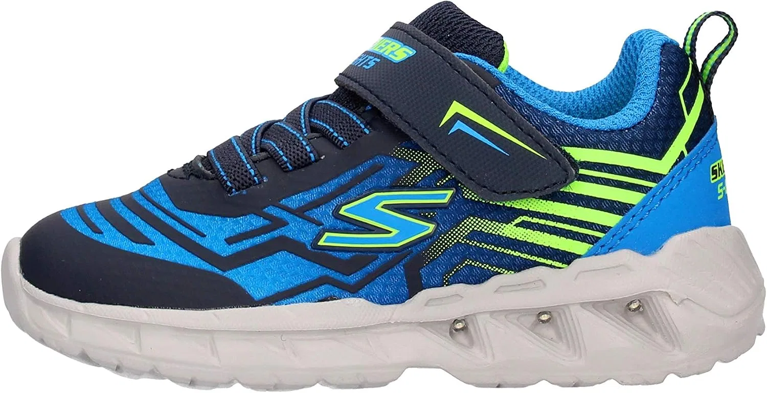 Детские кроссовки для мальчиков со светящейся подошвой Skechers, Navy/Blue