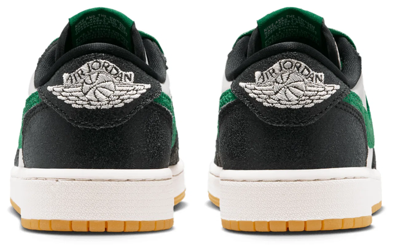 Кроссовки для мальчиков AJ 1 Retro Low OG Jordan, цвет Phantom/Green/Black — фото 3