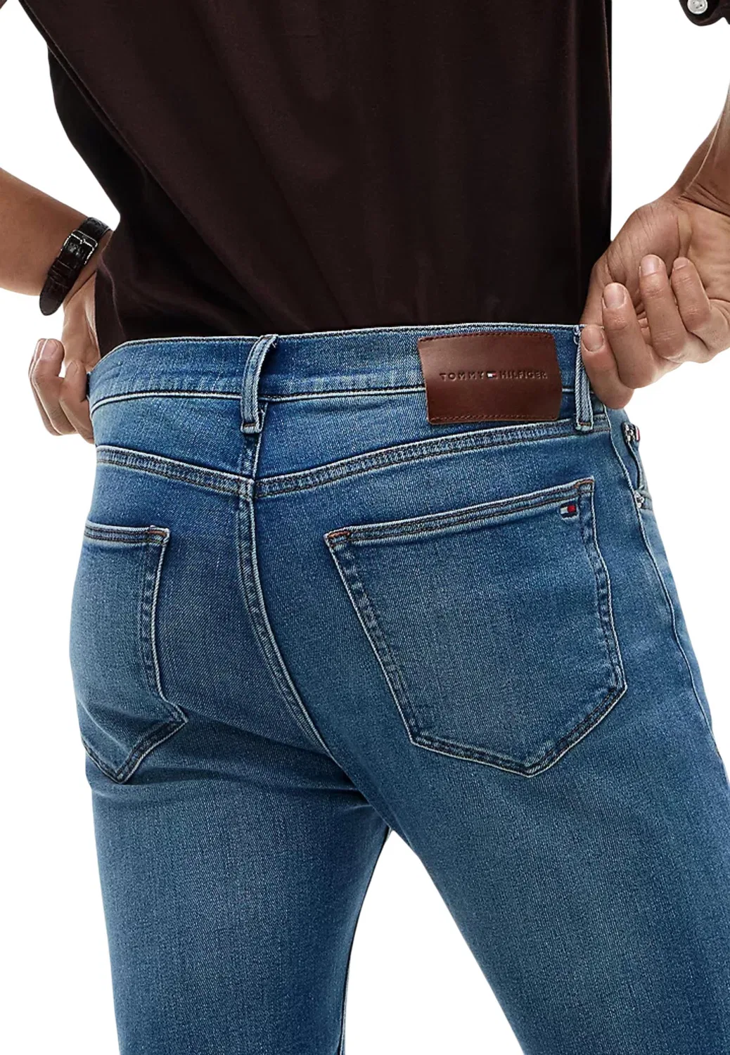 Мужские джинсы зауженного кроя Bleecker Slim Tommy Hilfiger, Blue — фото 4