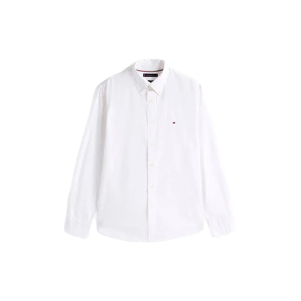 Рубашка с длинным рукавом Core Flex Regular Fit Tommy Hilfiger, белый — фото 3