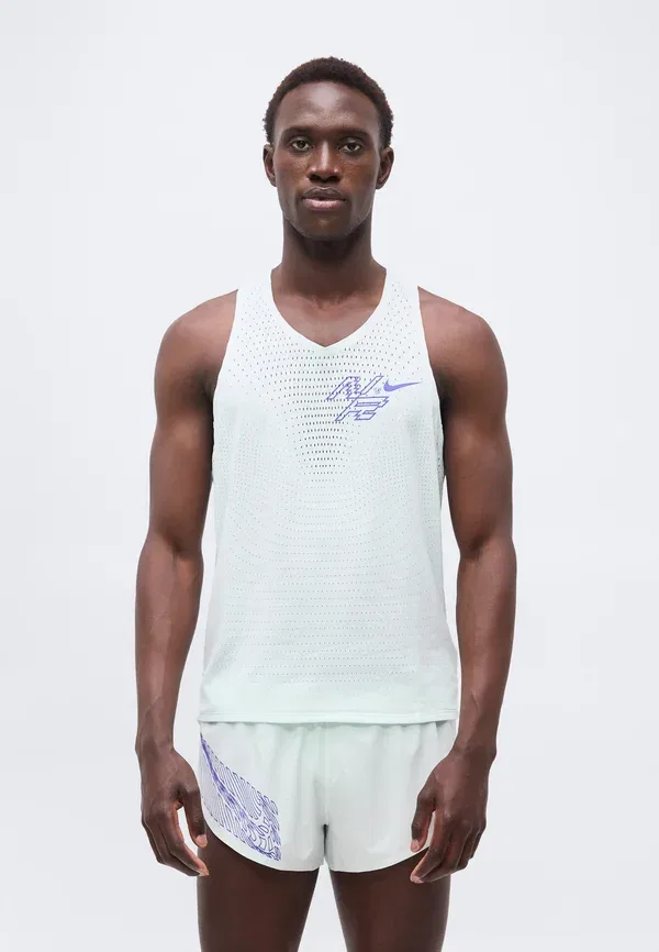 Топ дышащий Aeroswift Nike Performance Barely Green, Lapis, зеленый — фото 3