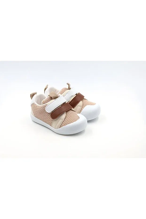 Детские ортопедические туфли для девочек с липучкой Macco Shoes, Beige