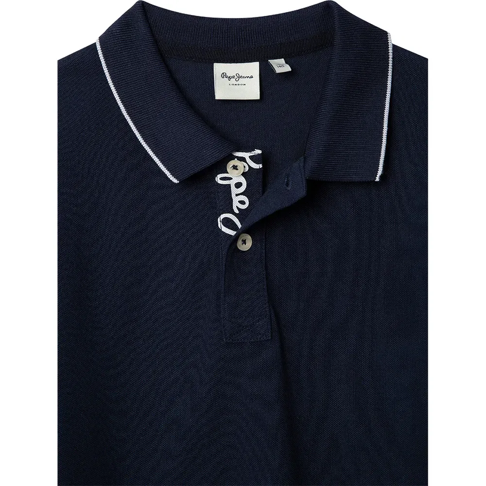 Пикейная рубашка поло с коротким рукавом Hayden Pepe Jeans, синий — фото 3