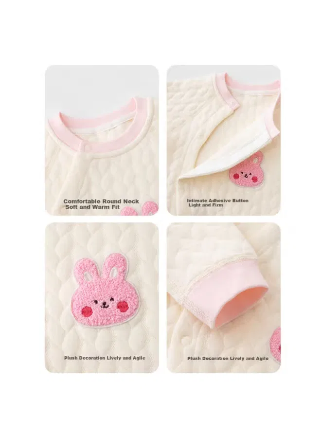 Боди-комбинезон утепленный с боковыми кнопками Babyprints, коричневый