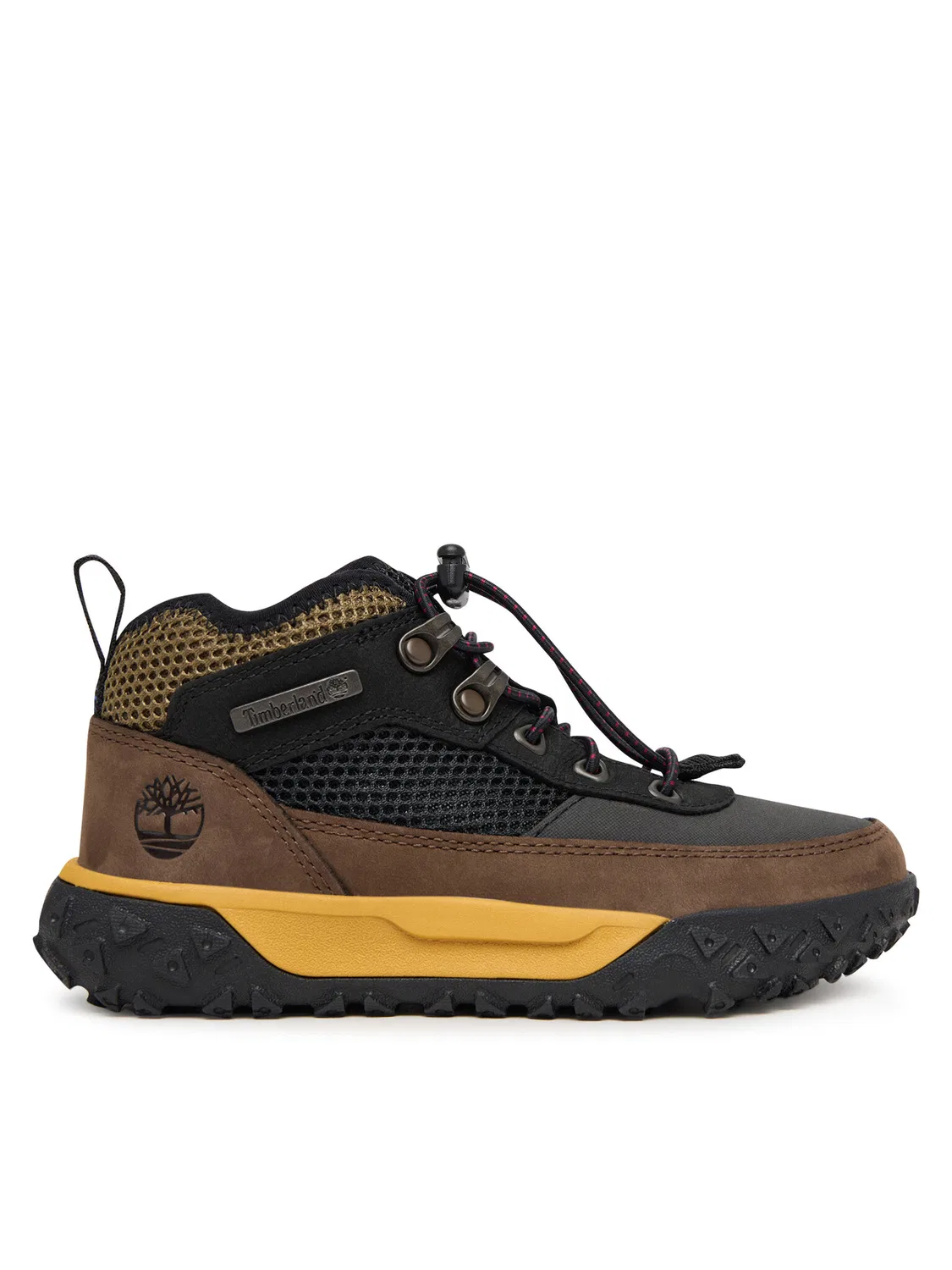 Ботинки на шнуровке для мальчика Motion Mid Bungee Trainer Timberland, черный