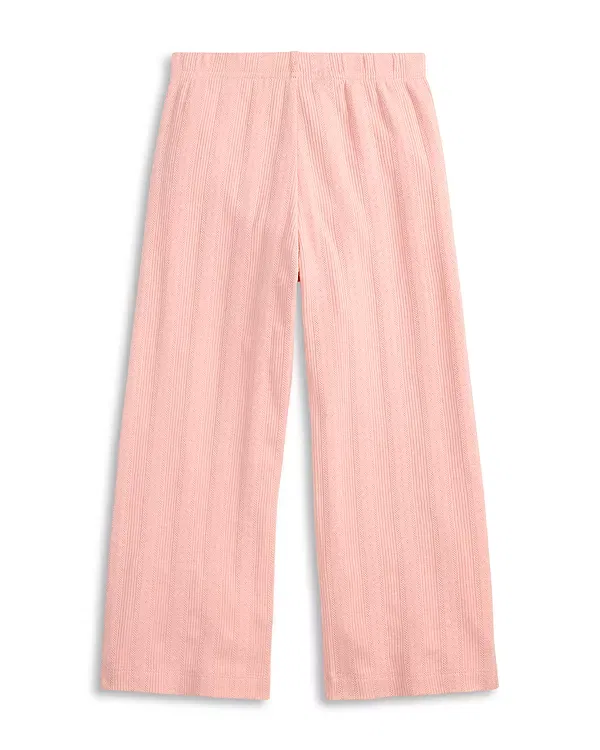 Детские брюки для девочек с принтом Pointelle Knit Ralph Lauren, розовый — фото 2