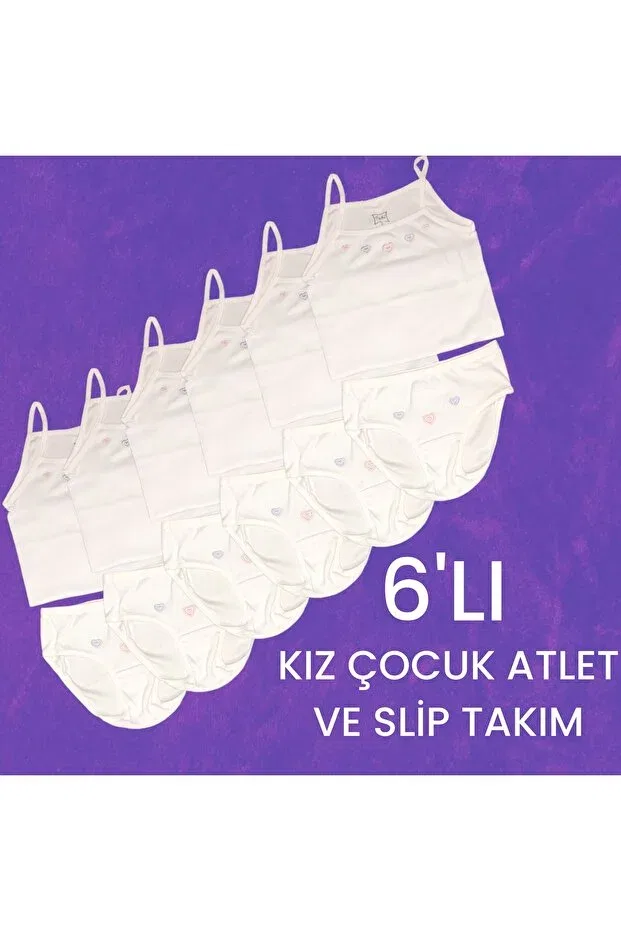 Детский комплект маек для девочек с бретельками Tutku, White