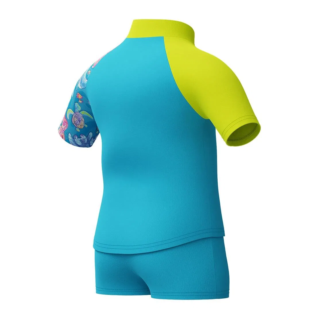 Детский купальник для девочек с принтом Digi Ss Rsh Tp Speedo, Blau — фото 3