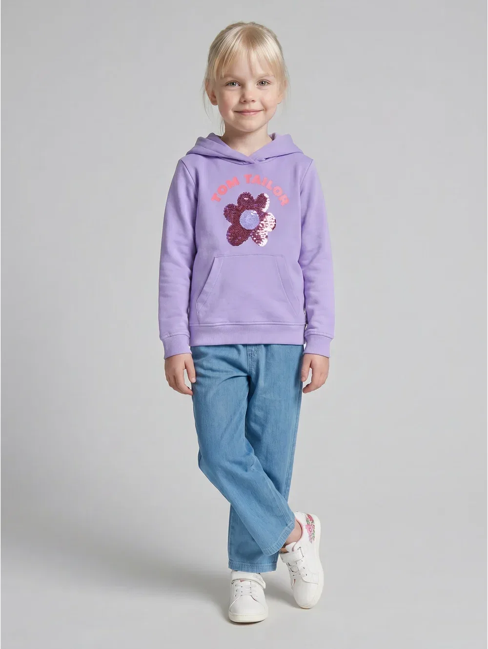 Толстовка с капюшоном Strick & Sweats с фотопринтом - толстовка с капюшоном Tom Tailor, Sweet Purple