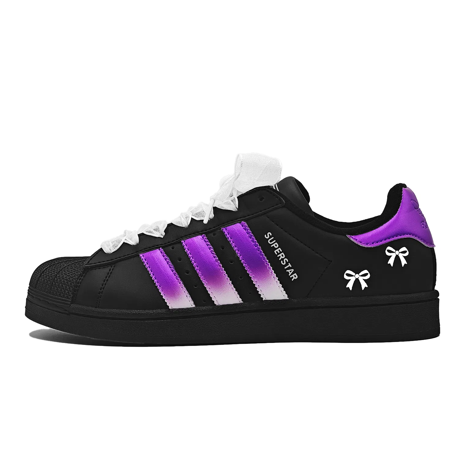 Детские кеды для скейтбординга с перламутровым покрытием Adidas Originals Superstar 2, Pearlescent Purple