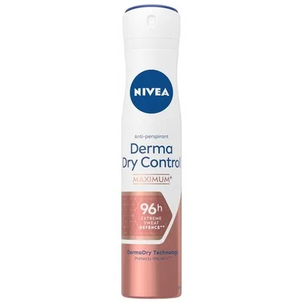 Антиперспирант-дезодорант спрей 96 часов Nivea Derma Dry Control, 200 мл