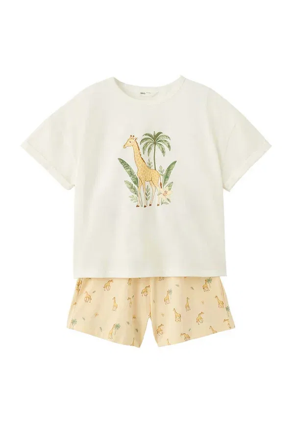Пижамный комплект Mango Kids, кремовый