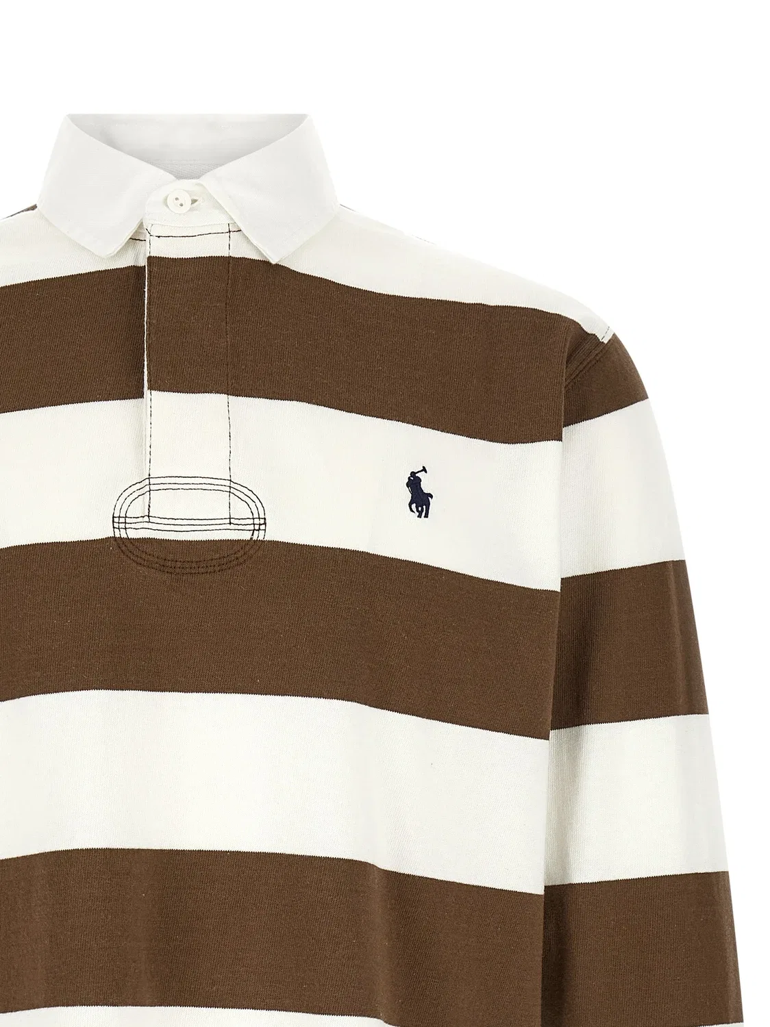 Поло «Культовая рубашка для регби» POLO RALPH LAUREN, коричневый — фото 3