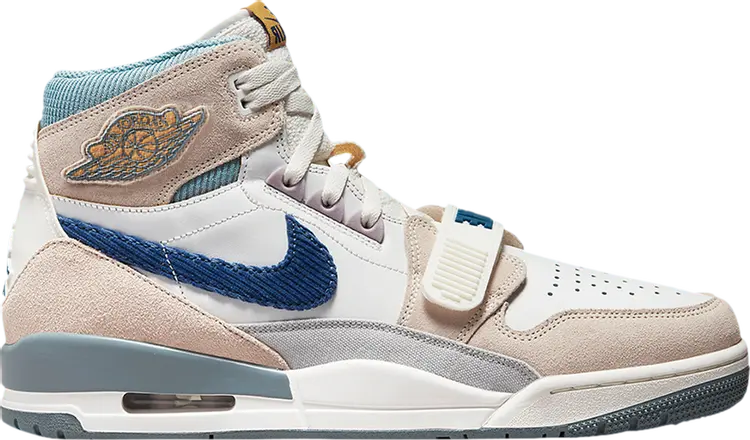 

Кроссовки Jordan Legacy 312 Corduroy Swoosh - White Mystic Navy, белый