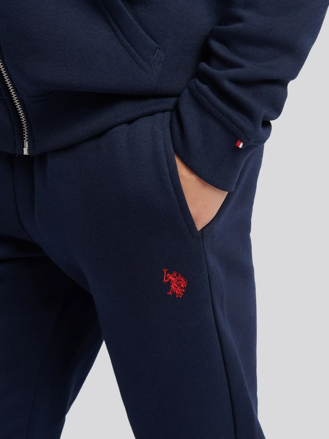 Джоггеры Double Horsemen U.S. Polo Assn., синие — фото 2