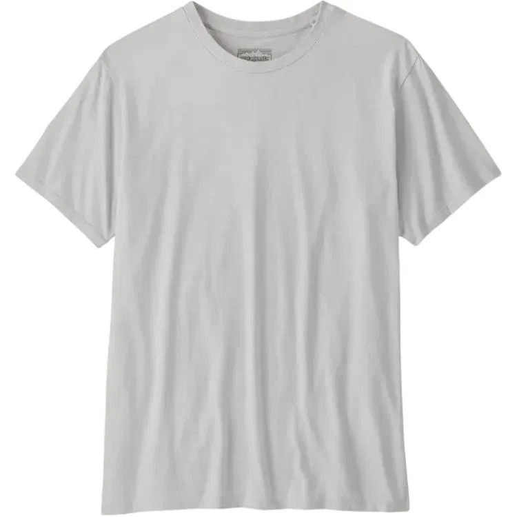 Мужская футболка с круглым вырезом из хлопка Patagonia, Crisp Grey
