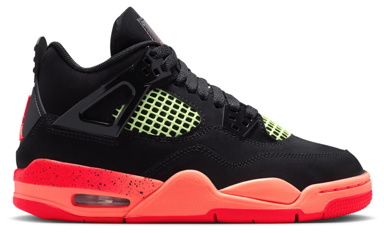 Кроссовки для мальчиков Air 4 Retro Jordan, цвет Red/Black/Orange