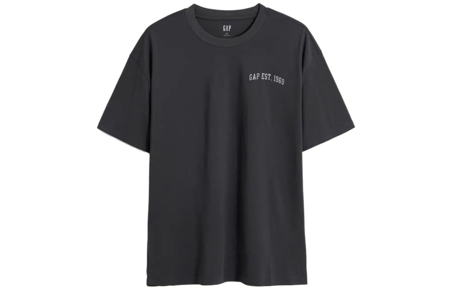 Мужская футболка с круглым вырезом прямого кроя GAP, Celestial Blue — фото 3